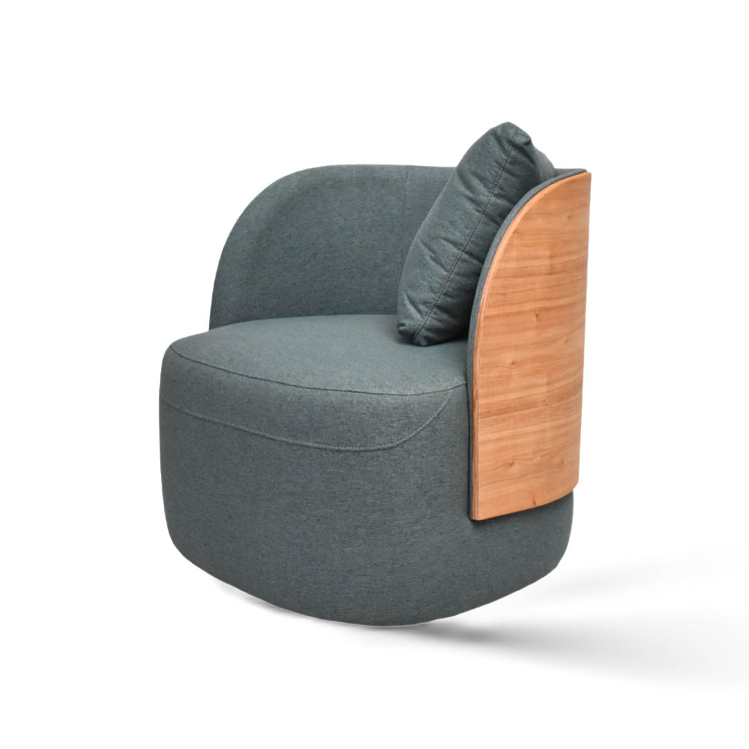 Butaca Cherie con madera
