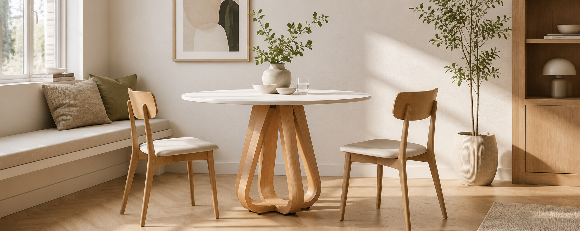 mesas para comedores pequeños, Concepto de comedor con Mesa Ada